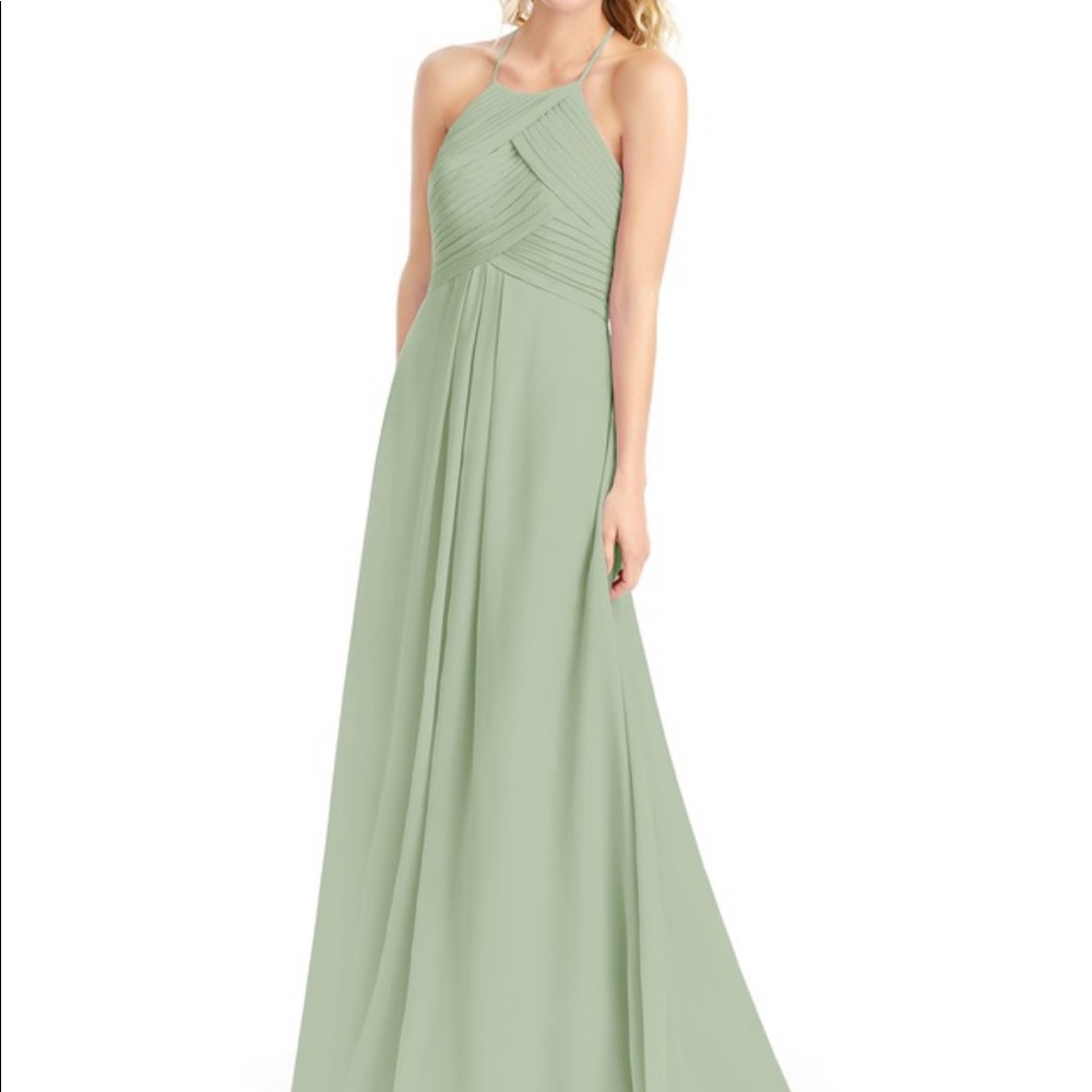 Azazie Dusty Sage Ginger Bridesmaid Dress